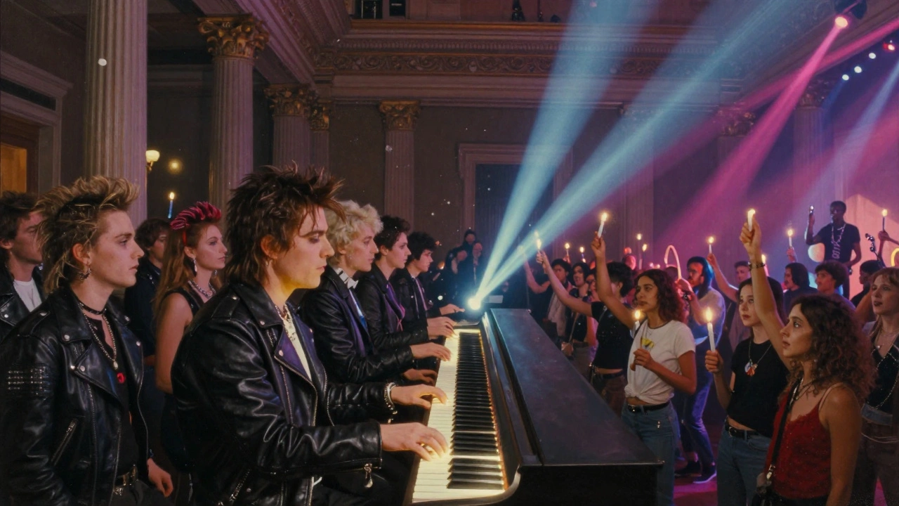 Three eras of Heaven's history merged in one space, celebrating LGBTQ+ resilience through decades.